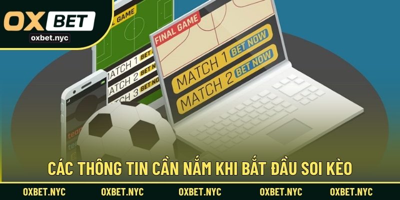 Các thông tin cần nắm khi bắt đầu soi kèo