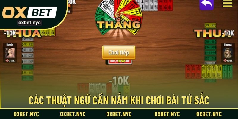 Các thuật ngữ cần nắm khi chơi bài tứ sắc