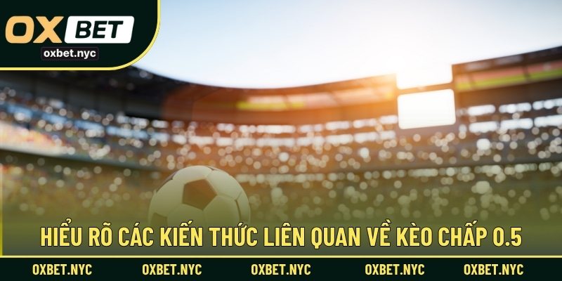 Hiểu rõ các kiến thức liên quan về kèo chấp 0.5