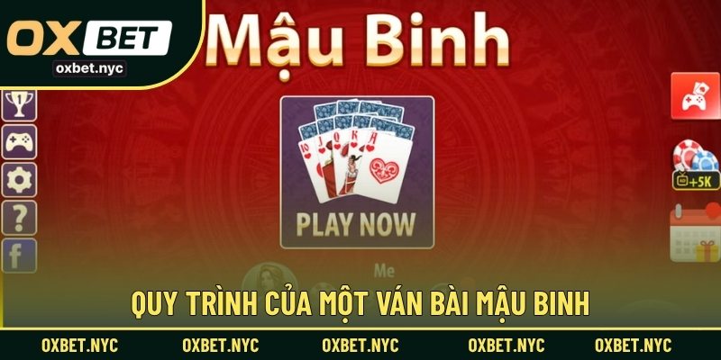 Quy trình của một ván bài mậu binh