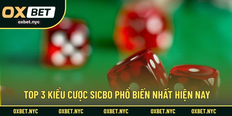 Top 3 kiểu cược sicbo phổ biến nhất hiện nay